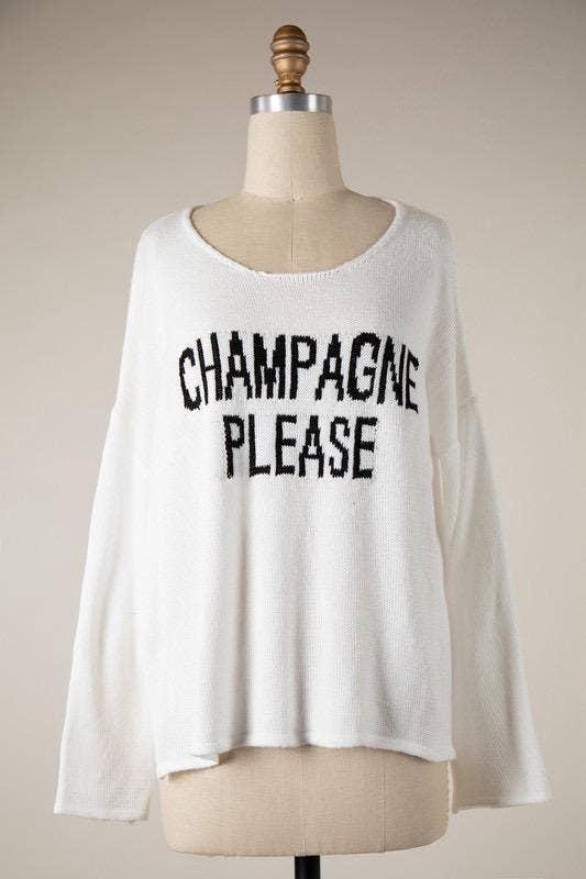 Ashley’s Clothing Design Inc. - Vente Pull en maille – femme - Champagne s'il vous plaît !14