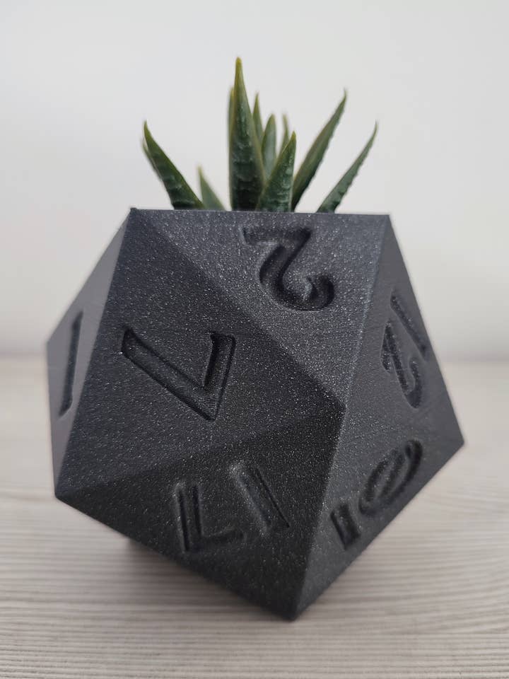 Würfelpflanzgefäß D20 Gamer — Heim- und Gartendekor für den Großhandel von 3DROOTS
