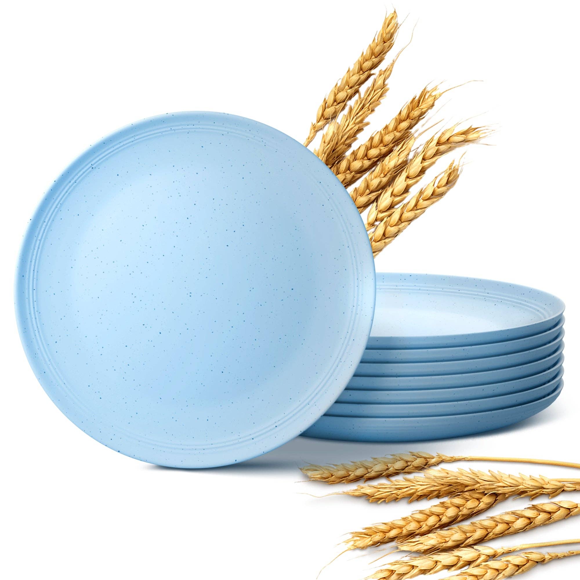 Greendish - Wholesale Dinner Plate - Eco-Friendly Wheat Straw Plates Sets - Reusable & Durable 28