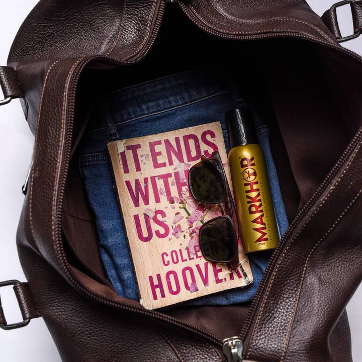 Hammi Leathers - Wholesale Weekender Bag - Unisex - Brown Milt Leather Duffle Bag – Durable & Stylish Weekender5