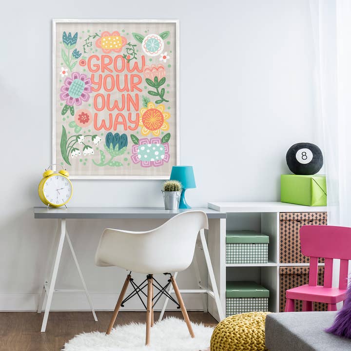 Stupell Industries - Wholesale Wall Sign - Grow Own Way Spring Plaid - Framed Wall Art6