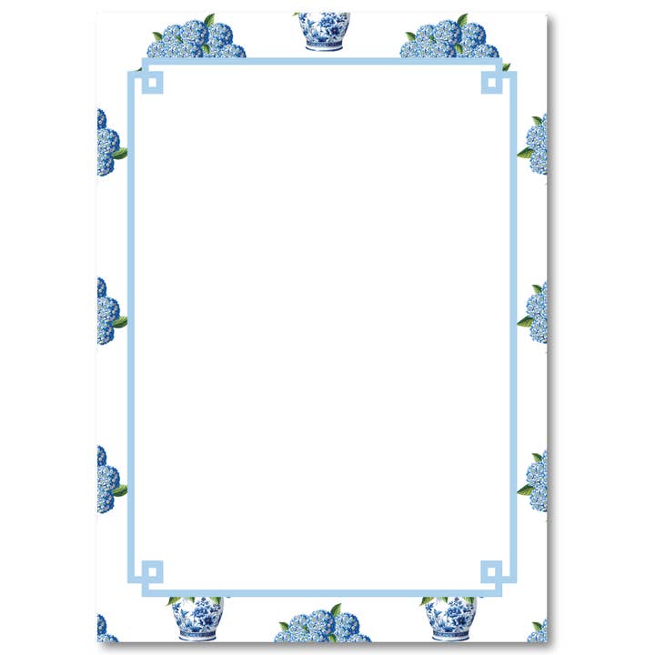 BLOC-NOTES CHINOISERIE EN FLEUR | CHINOISERIE EN FLEUR pour la vente par B. ROWE & CO.