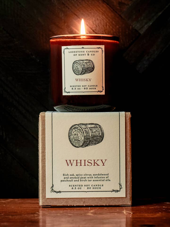 Whisky Candle for wholesale by Lodestone Candles | Luxury Soy Candles