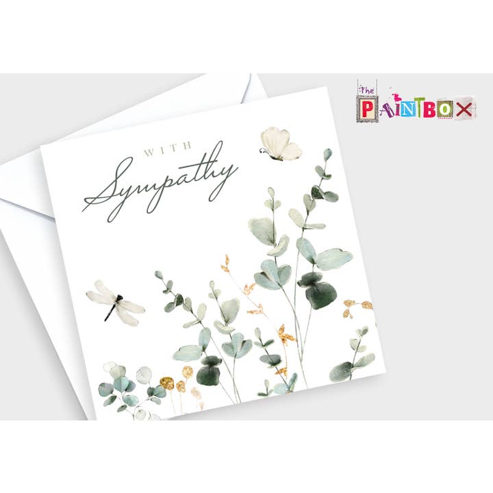 Met Medeleven - Vlinder en Mooie Aquarelkaarten x6 voor wholesale door The Paintbox