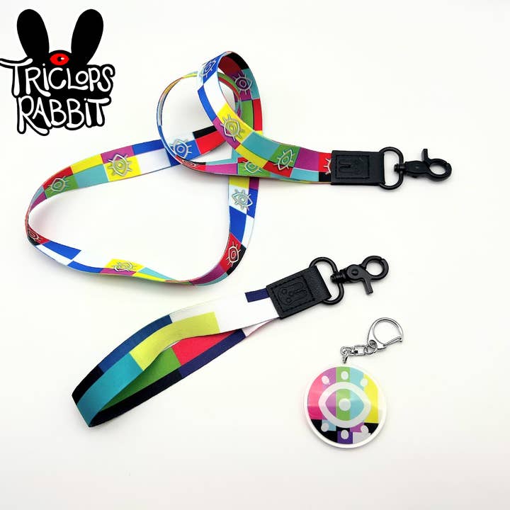 Triclops Rabbit - Wholesale Lanyard - Unisex - Neck and Wrist Lanyards with Keychain2