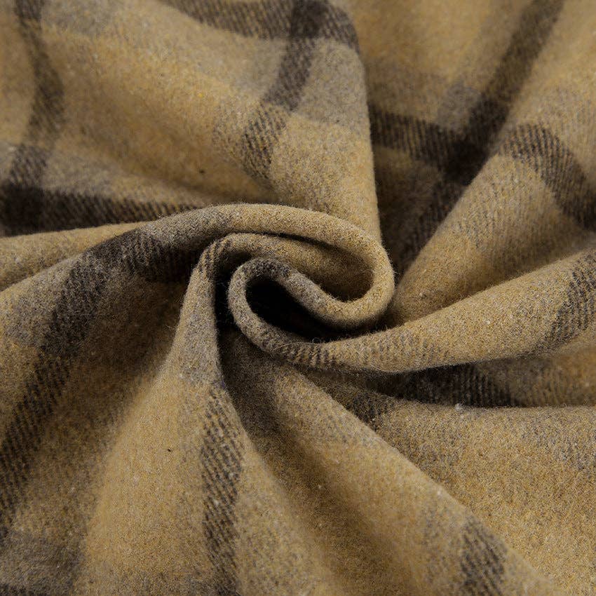 Marayn – wholesale Rock - Dam – Rysk rutig höstchic brunrutig oversized kappa11