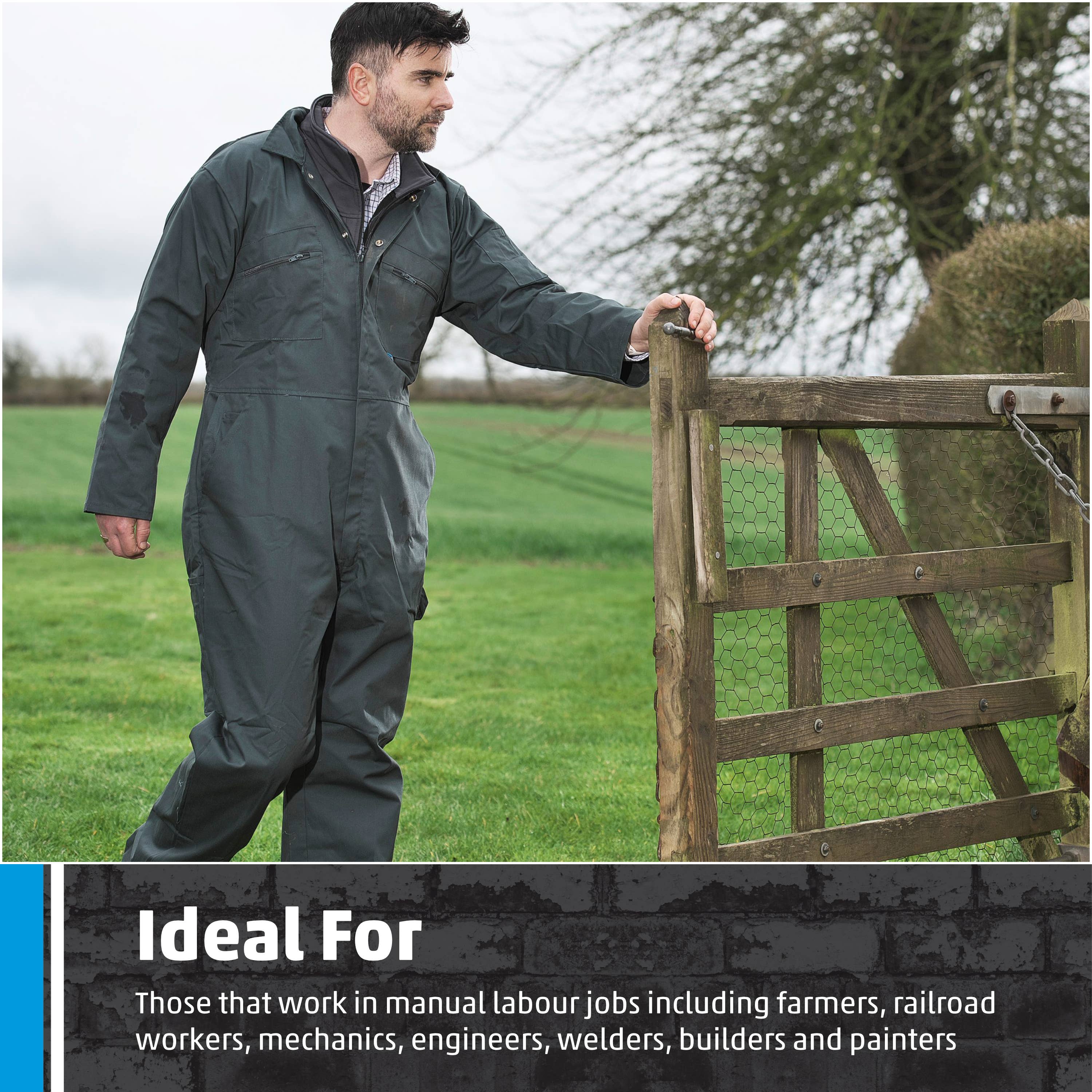 TuffStuff Workwear – wholesale Overalls – Men’s – Fort Zip Front Coverall, Multiple Handy Pockets, Durable4