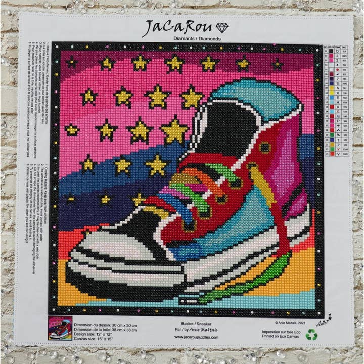 JaCaRou Puzzles Inc. - Wholesale DIY Craft Kit - Sneaker Diamond painting Art kit3