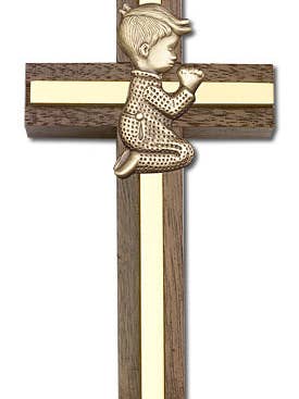 Croix murale Praying Boy pour la vente par Tony’s Jewelry