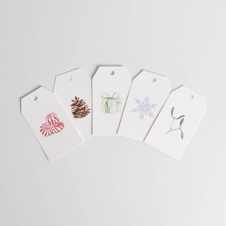 Christmas Variety | Gift Tags 5pk for wholesale by Wild Honey Paper Co.