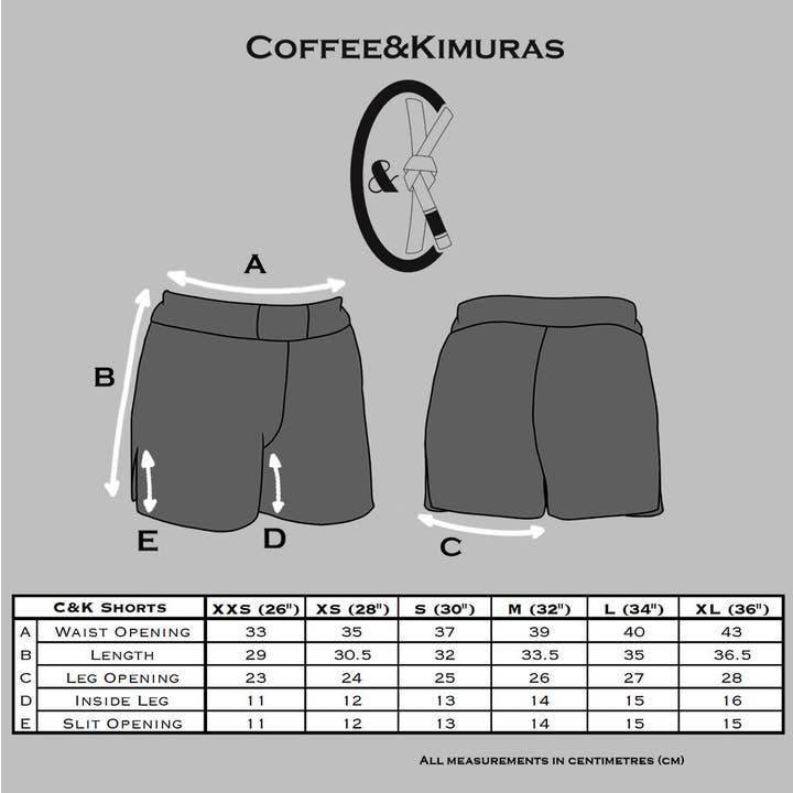 COFFEE&KIMURAS - Wholesale Shorts - Men's - Americano Hybrid Fight Shorts
