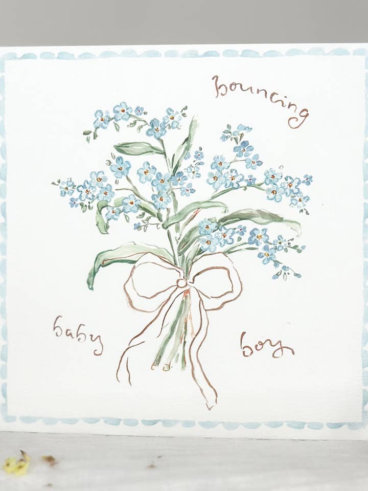 Hoppende babydrengskort for engroshandel hos Sophie Amelia Creates