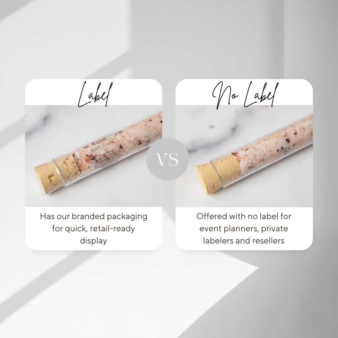 Charmed Handmade - Wholesale Bath Salts - No Label Bath Salt Test Tube Favors3