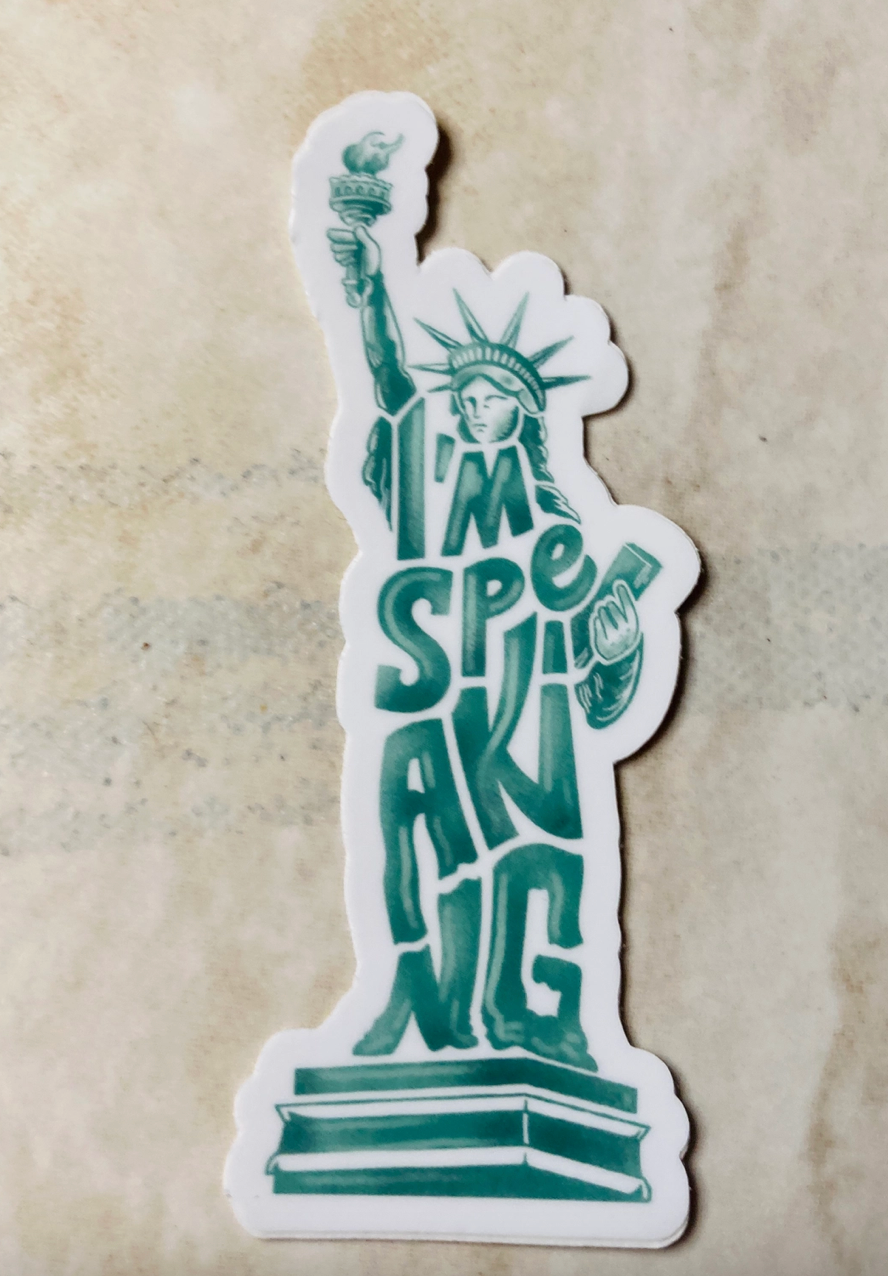 Denali & Co. – wholesale Klistermärke – Jag talar vinylklistermärke – Stå upp, tala ut, bli hörd1