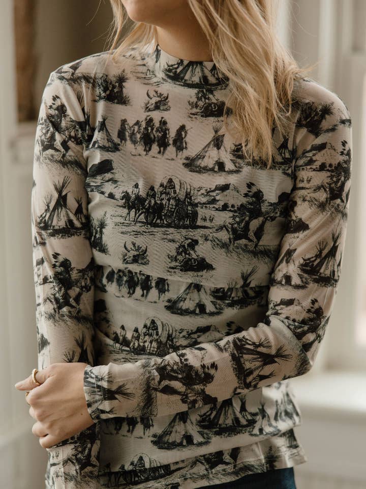 Spirit of The Plains Mesh Top for wholesale by Sterling Kreek