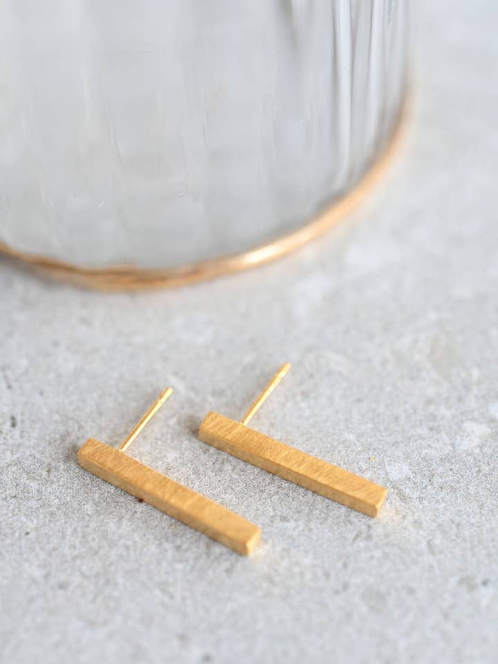 Bar Earrings Lrg for wholesale by Amy Mead Jewellery