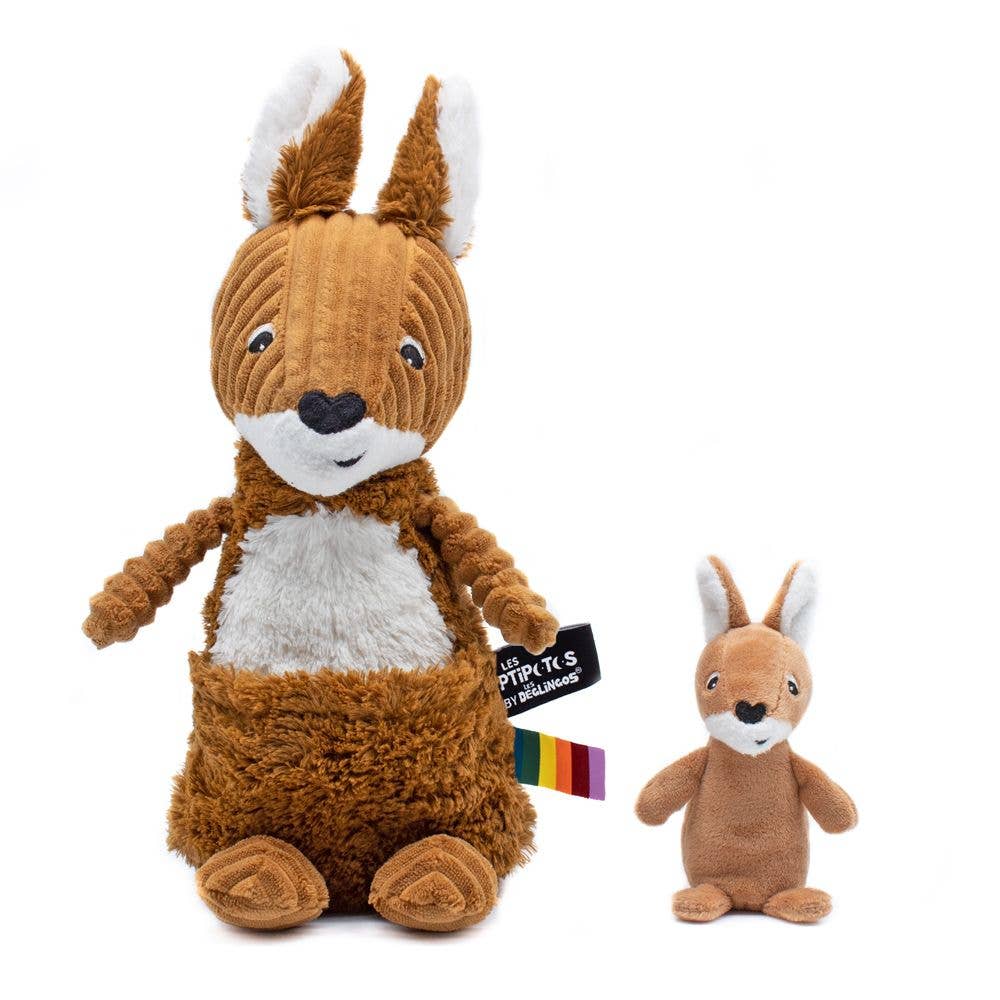 TRI-ACTION TOYS - Wholesale Stuffed/Plush Toy - Kids & Baby - Ptipotos Allezou the Kangaroo w/ Baby - Brown1