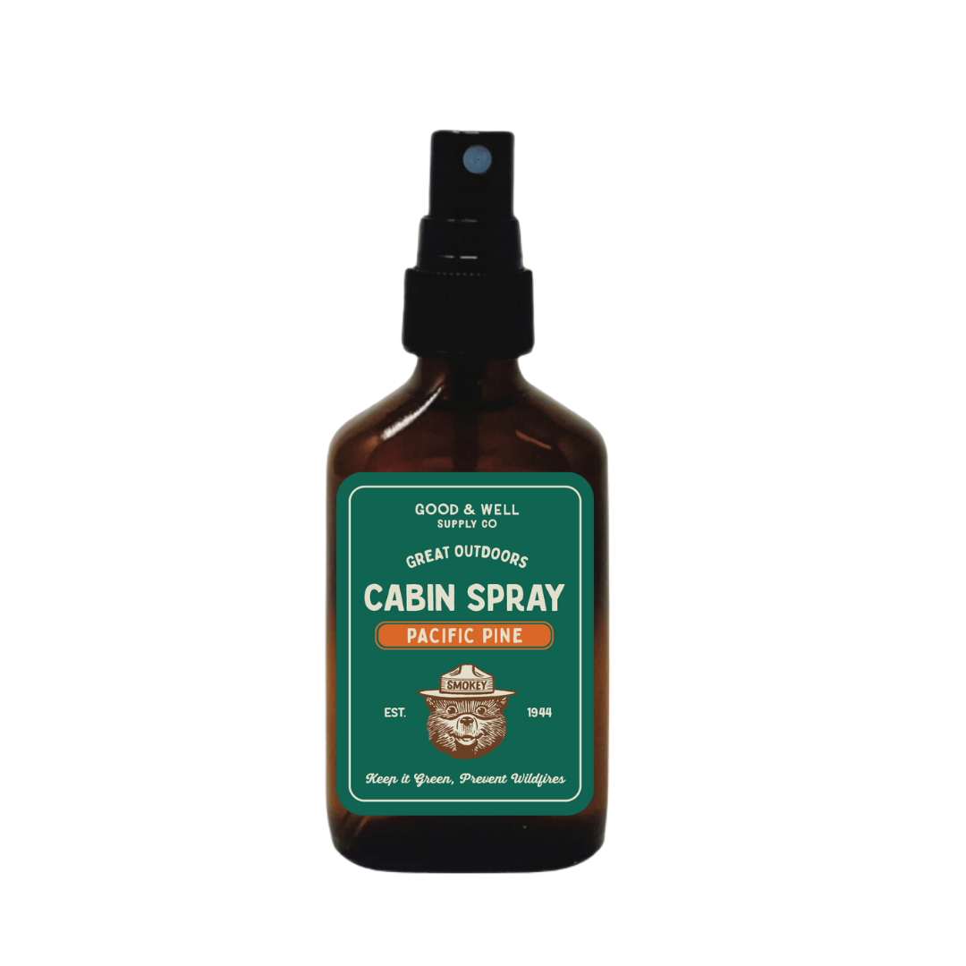 Good & Well Supply Co. – wholesale Room & linen spray – Pacific Pine Smokey Bear Cabin Spray0