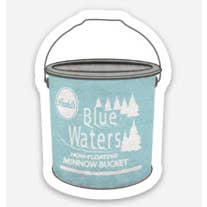 Mini Minnow Bucket Decal Sticker for wholesale by Little Dorset Shop