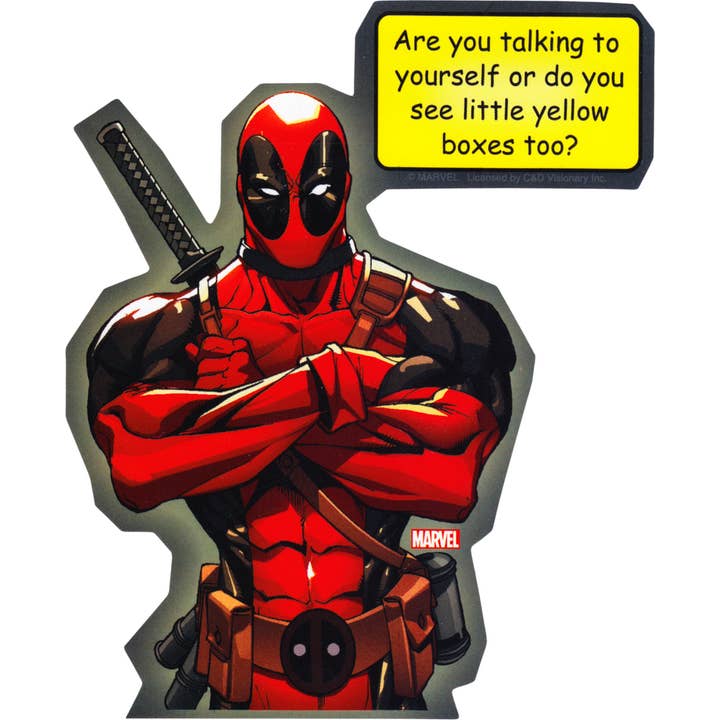 Square Deal Recordings & Supplies - Wholesale Sticker - Sticker - Deadpool - "Are You Talking To Yourself..."