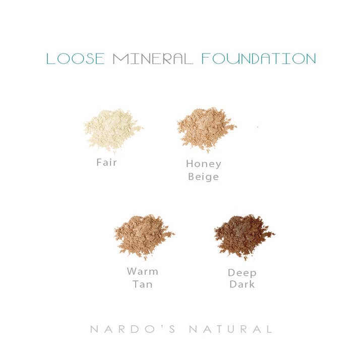 Nardo’s Natural Organic Skin Care - Wholesale Foundation - Loose Mineral Foundation1