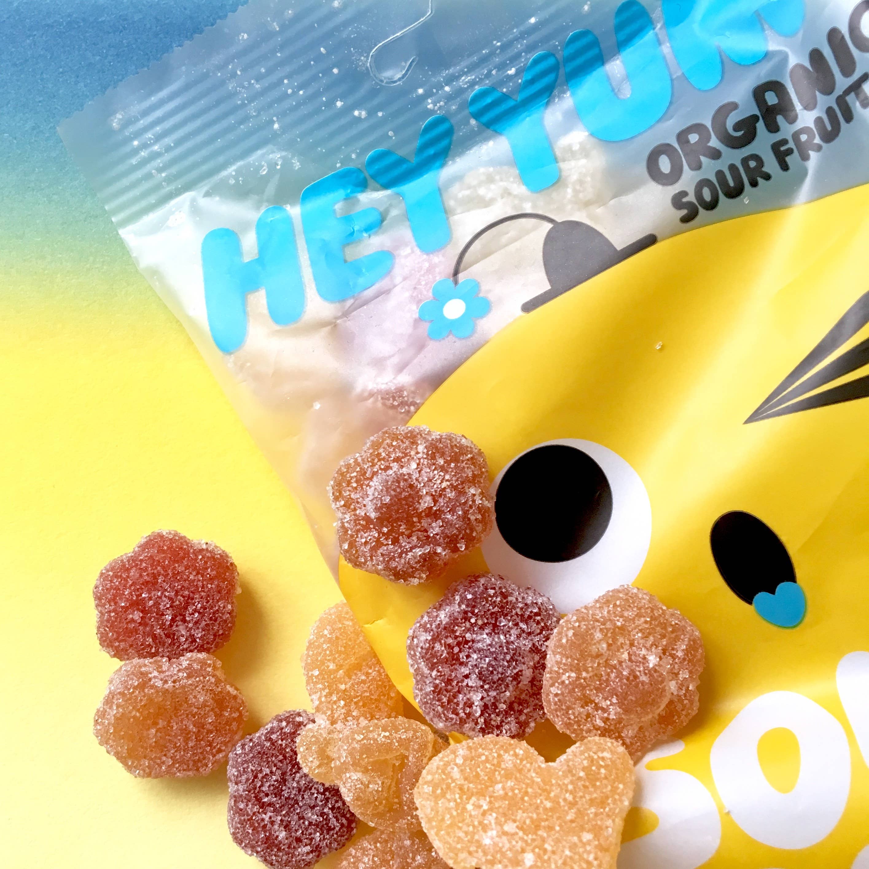 HEY YUM! - Wholesale Gummy - HEY YUM! Sour Flower - Biologische zure fruithardgums, 100 g2