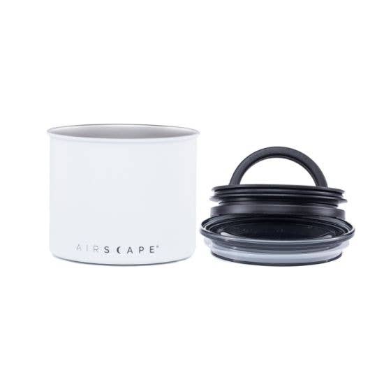 Meebz Coffee Roasters – wholesale Canister – Airscape Classic 4" Stainless - Matte Chalk1