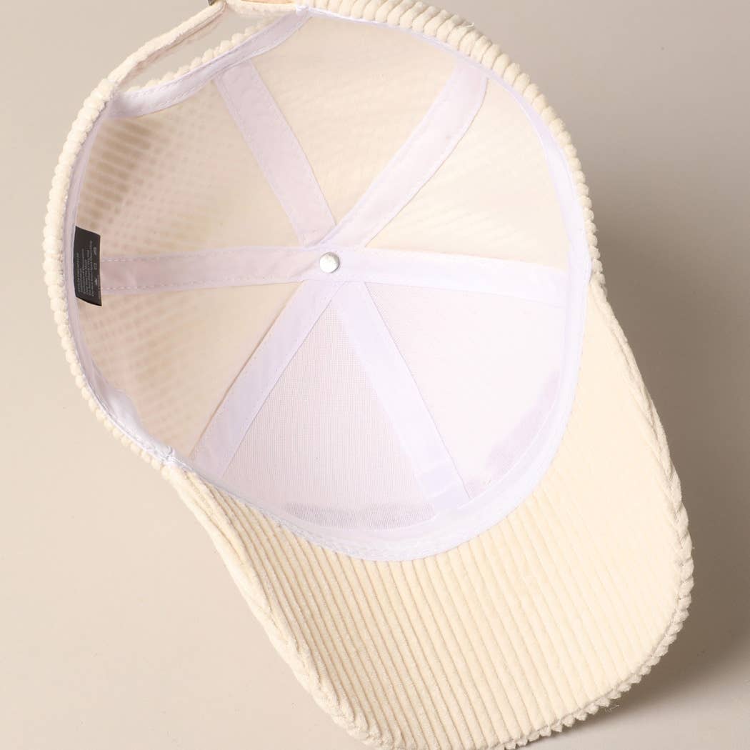 Fashion City - Vente Casquette de baseball – unisexe - Casquette de baseball en velours côtelé avec écusson chenille « cat mom »6