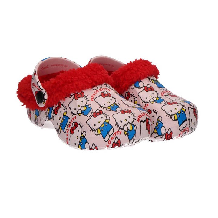 HELLO KITTY CLOG SLIPPERS WITH FLEECE LINING - 2300006994 for wholesale by Mastoys, S.L.