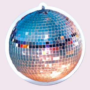 BulbaCraft 100Pcs Disco Stickers, Disco Ball Stickers, Disco Party Favors,  Disco Party Decorations Adults & Kids, Disco Ball Decorations, Disco