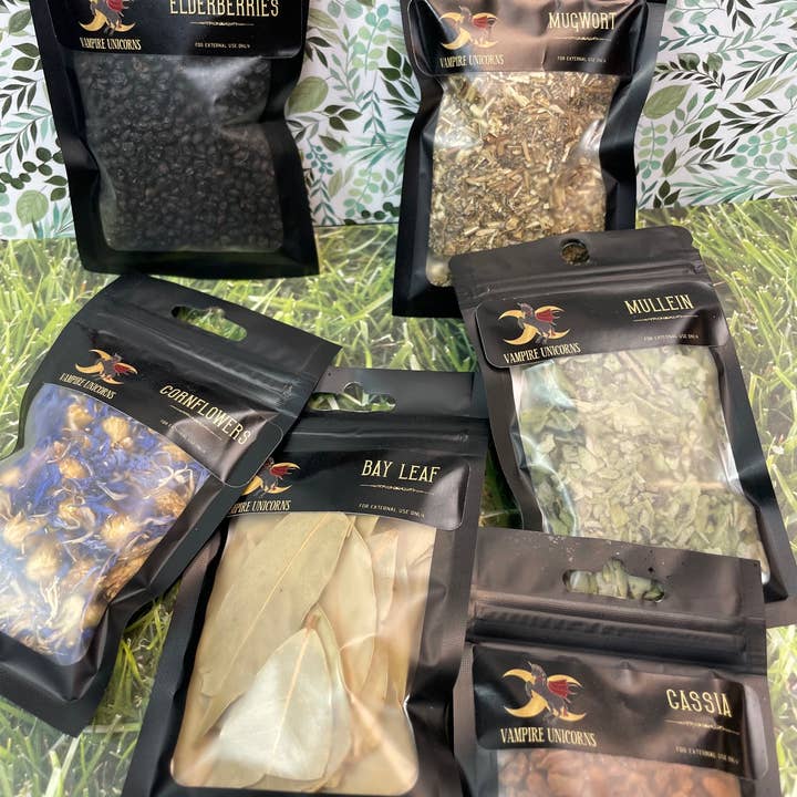 Vampire Unicorns - Wholesale Herbs - Herbs / Witches Apothecary Cabinet / Catnip Mugwort Bay Leaf