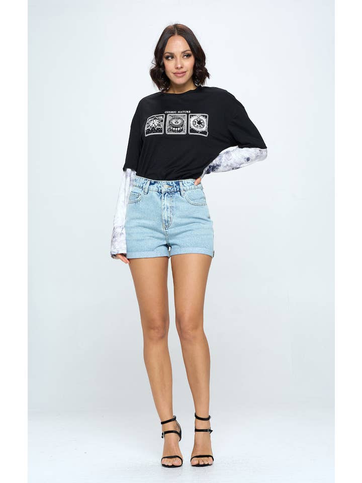 BLUE AGE – Calções – Mulher por atacado – CALÇÕES DE GANGA SÓLIDA STRITCH ALTA1