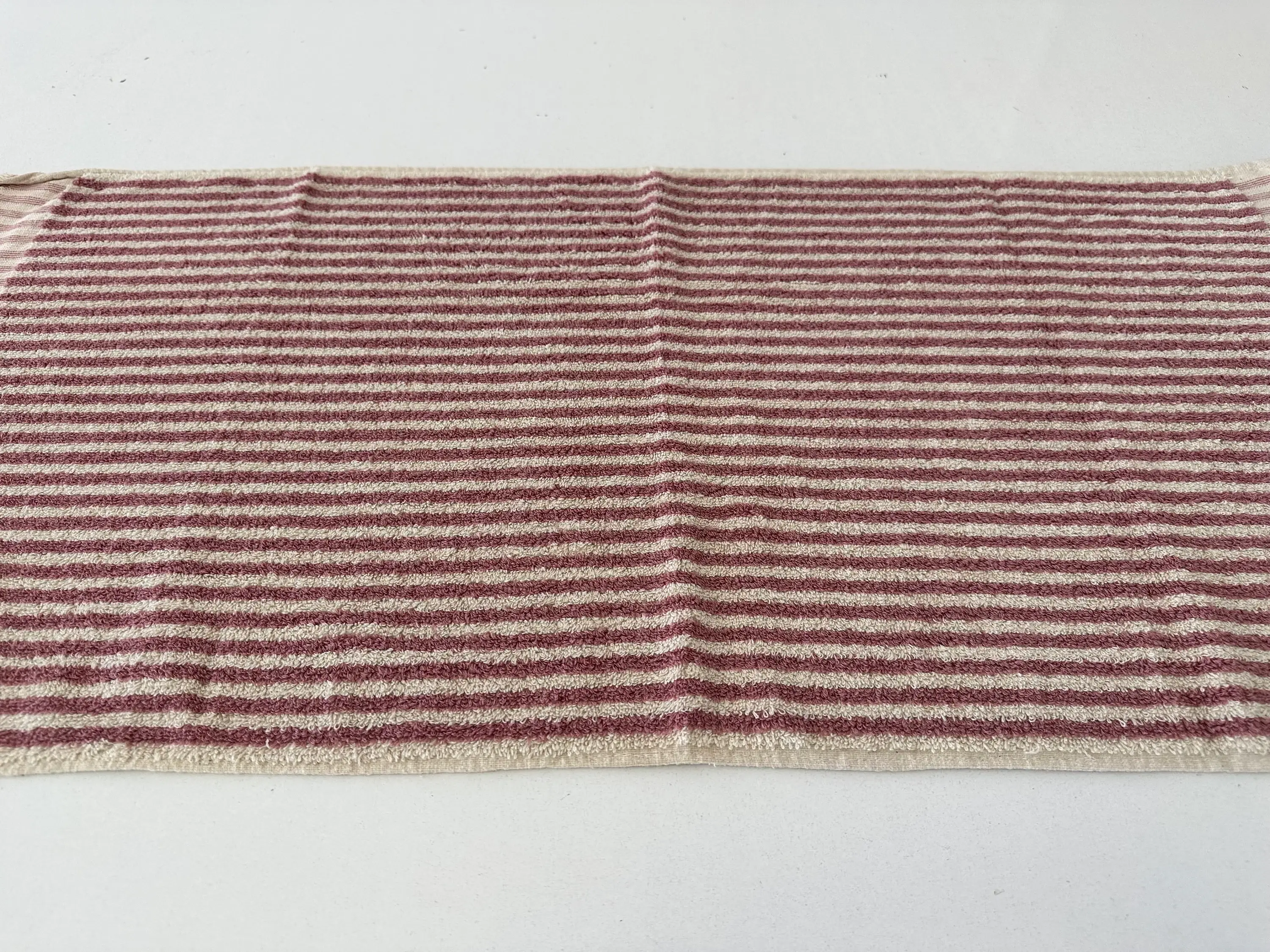 YURTLUS - Wholesale Hand towel - Organic Stripes Series - Hand Towel 18x 37,Soft Thick Towel, Kitchen Towel - Old Rose2