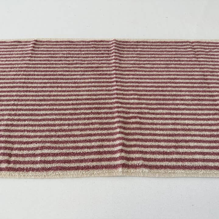 YURTLUS - Wholesale Hand Towel - Organic Stripes Series - Hand Towel 18x 37,Soft Thick Towel, Kitchen Towel - Old Rose2