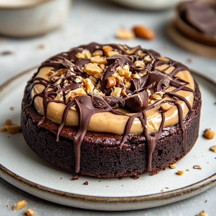 Wholesale Gluten Free Peanut Butter Cup Brownies – Bakery Box or White Label 48-Count (5 oz Each) | for wholesale by Lilacs and Lemons Farmhouse Bakery