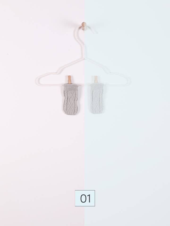 Mittens knitted in organic cotton | MY SWEET BABY for wholesale by Wedoble: sustainable children's fashion