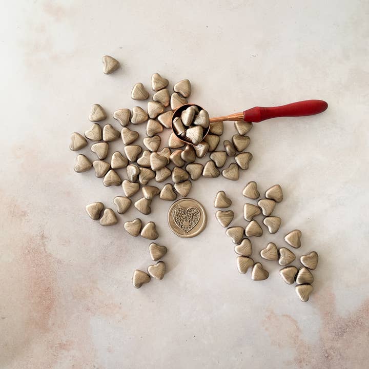 The Natural Paper Company – wholesale Sealing wax – Champagne Gold Sealing Wax Beads | Plastic Free