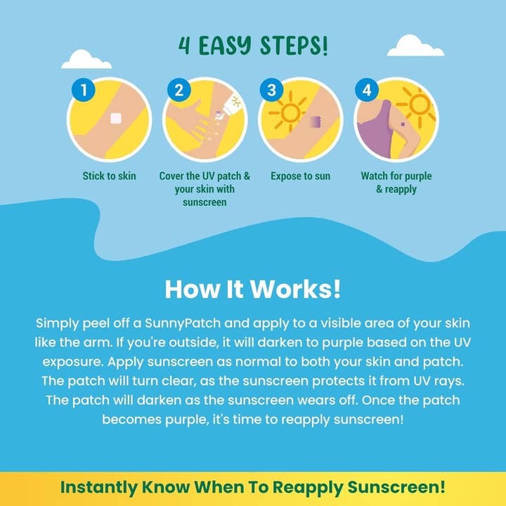 NATPAT - Wholesale Sticker – Child & baby - NATPAT UV Sensing Sticker - Natural Sunscreen Reminder5