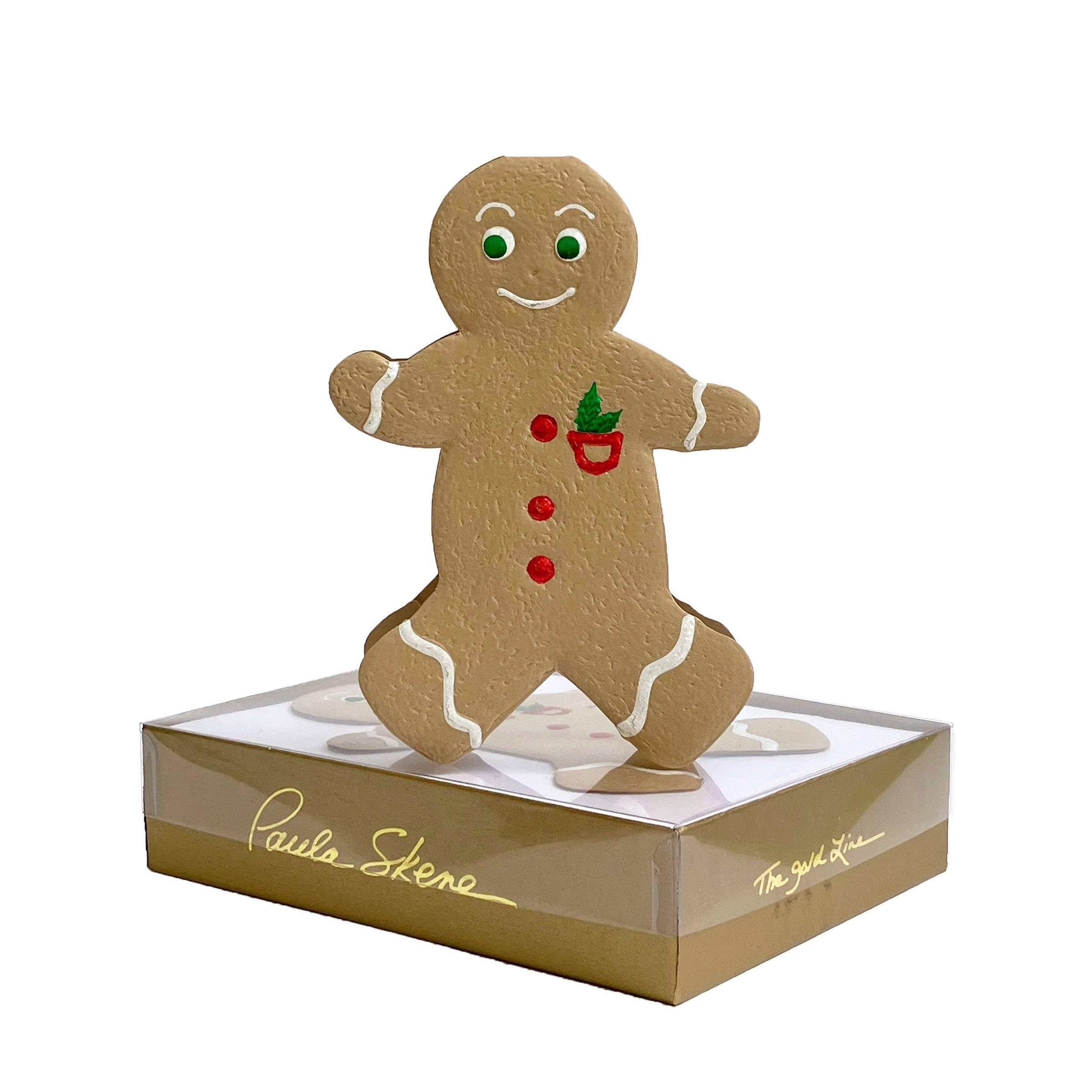 PAULA SKENE DESIGNS - Wholesale Christmas Card - Ginger Bread Man Christmas Card0