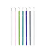 REFILL: (7) 8" Straight Classic Glass Straw + Brush, Loose for wholesale by Simply Straws