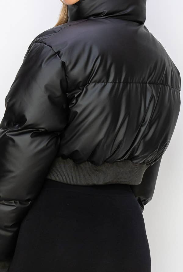 ANWND - Wholesale Puffer Jacket - Women's - 2446-HIGH NECKLIINE PUFFER JACKET7