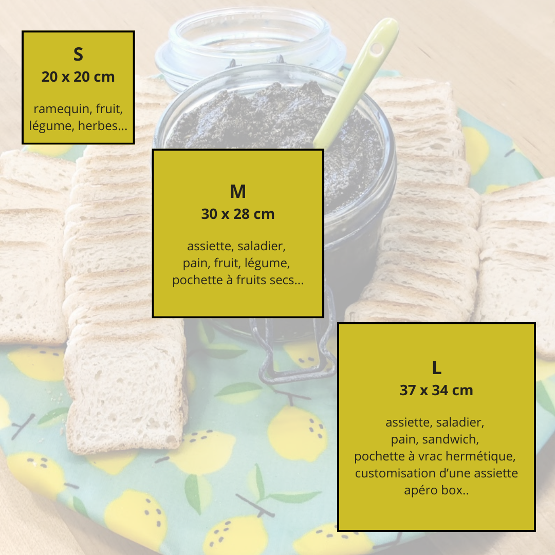 HAPPY WRAPS FRANCE - Wholesale Food Storage Wrap/Bag - Beewrap 🇫🇷 Size M: reusable food packaging1