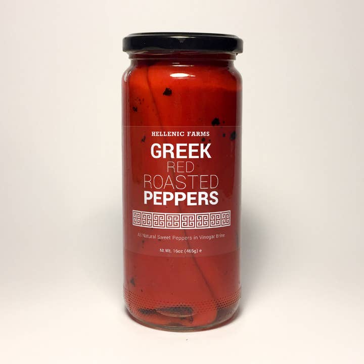 Hellenic Farms Greek Red Roasted Peppers for wholesale by Hellenic Farms