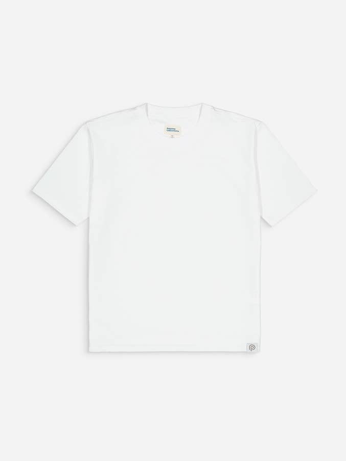 paname collections - Vendita all'ingrosso Maglietta - Uomo - T-shirt boxy 240g - cotone biologico - bianca0