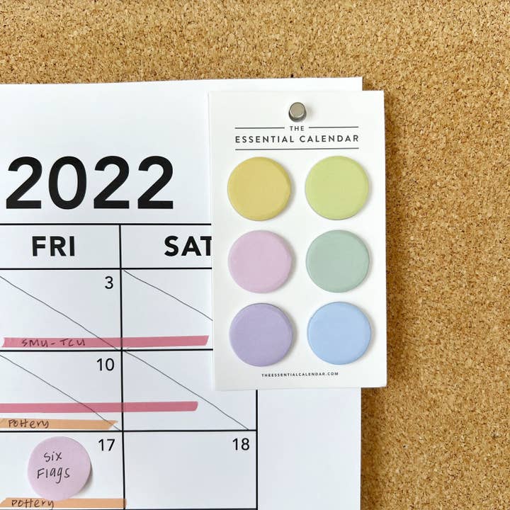 The Essential Calendar - Wholesale Sticky Notes - Circle Sticky Notes4