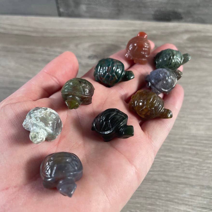 Keystone Crystals - Wholesale Spiritual Stone/Crystal - Small Gemstone Turtle Figurine – Crystal Turtles8
