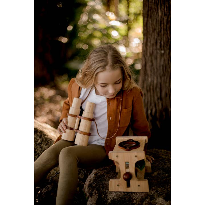 QToysUSA - Wholesale Wood Toy - Kids - Wooden Microscope4