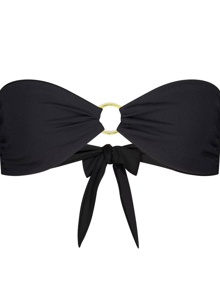 Top bikini a fascia reversibile con dettaglio ad anello dorato per la vendita all'ingrosso da parte di Gypsea Soul