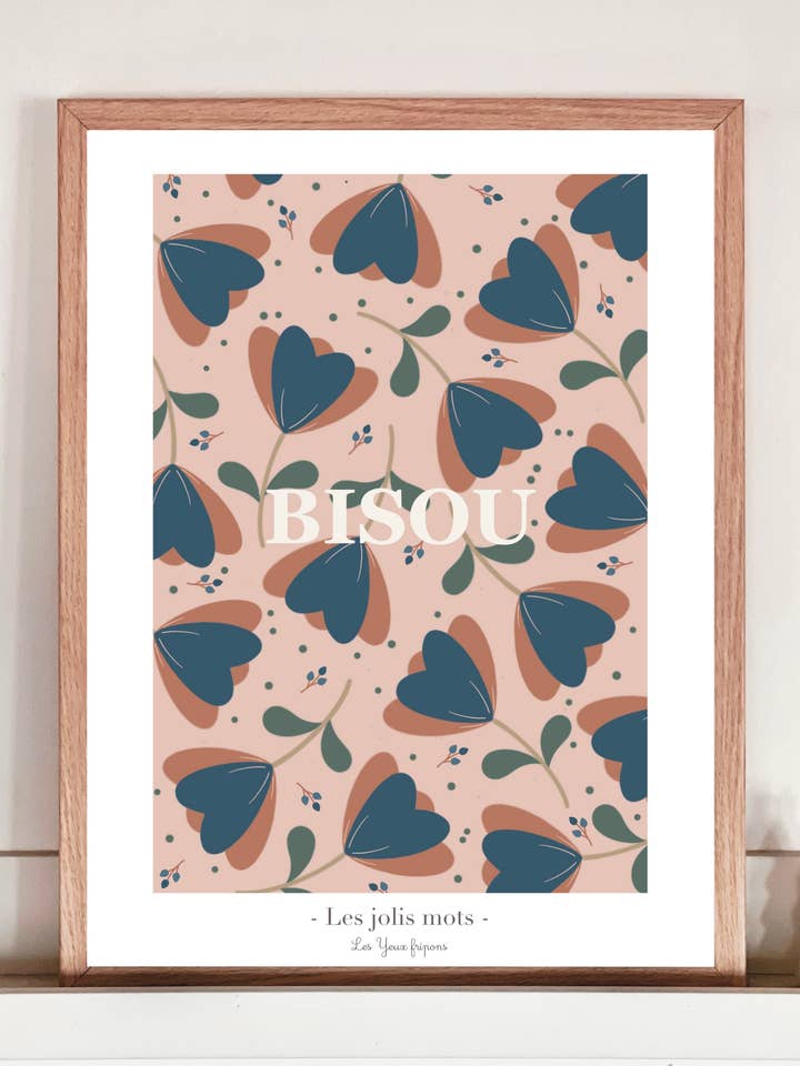 A4/A3 Poster - Kiss - The Pretty Words for wholesale by Les Yeux fripons