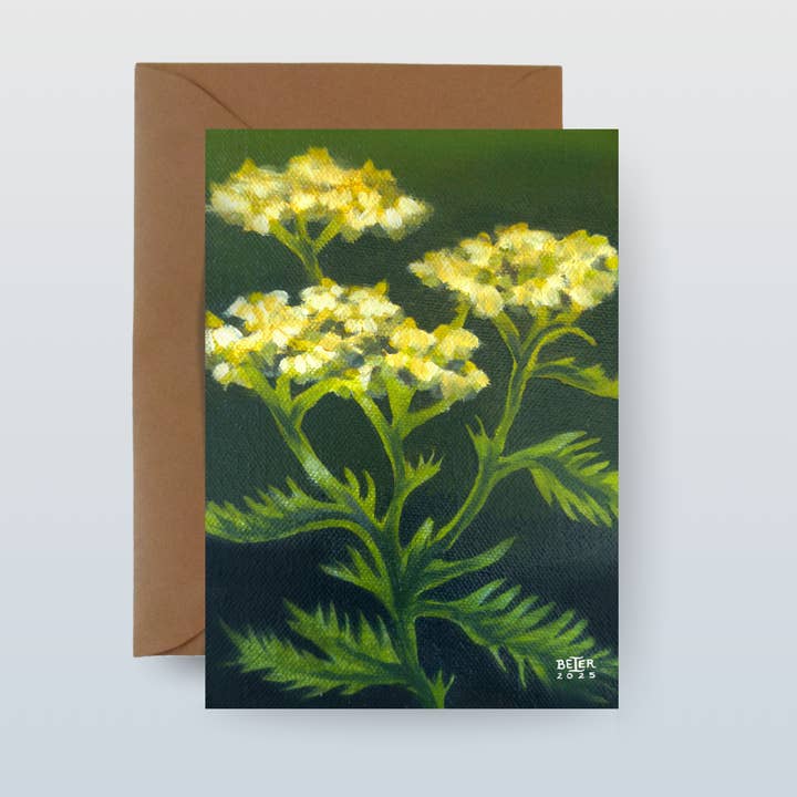 5"x7" Yarrow Greeting Card for wholesale by Painting the Southwest